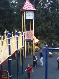 Playground rubber floor tiles surfacing